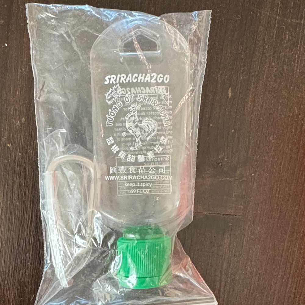NWT - Sriracha Green Cap Keychain Bottle